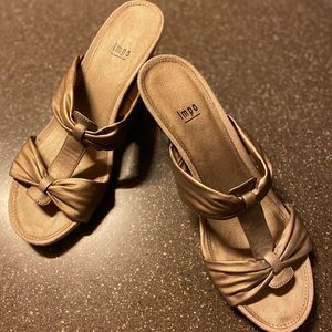 Valeria heeled sandals in bronze